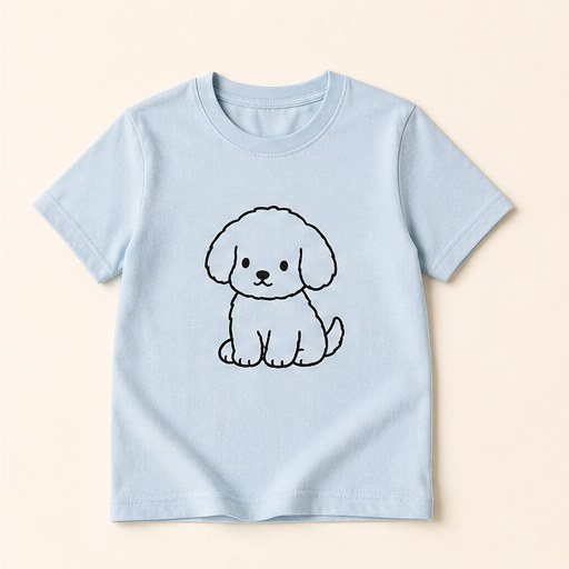 藍天小狗短袖 T